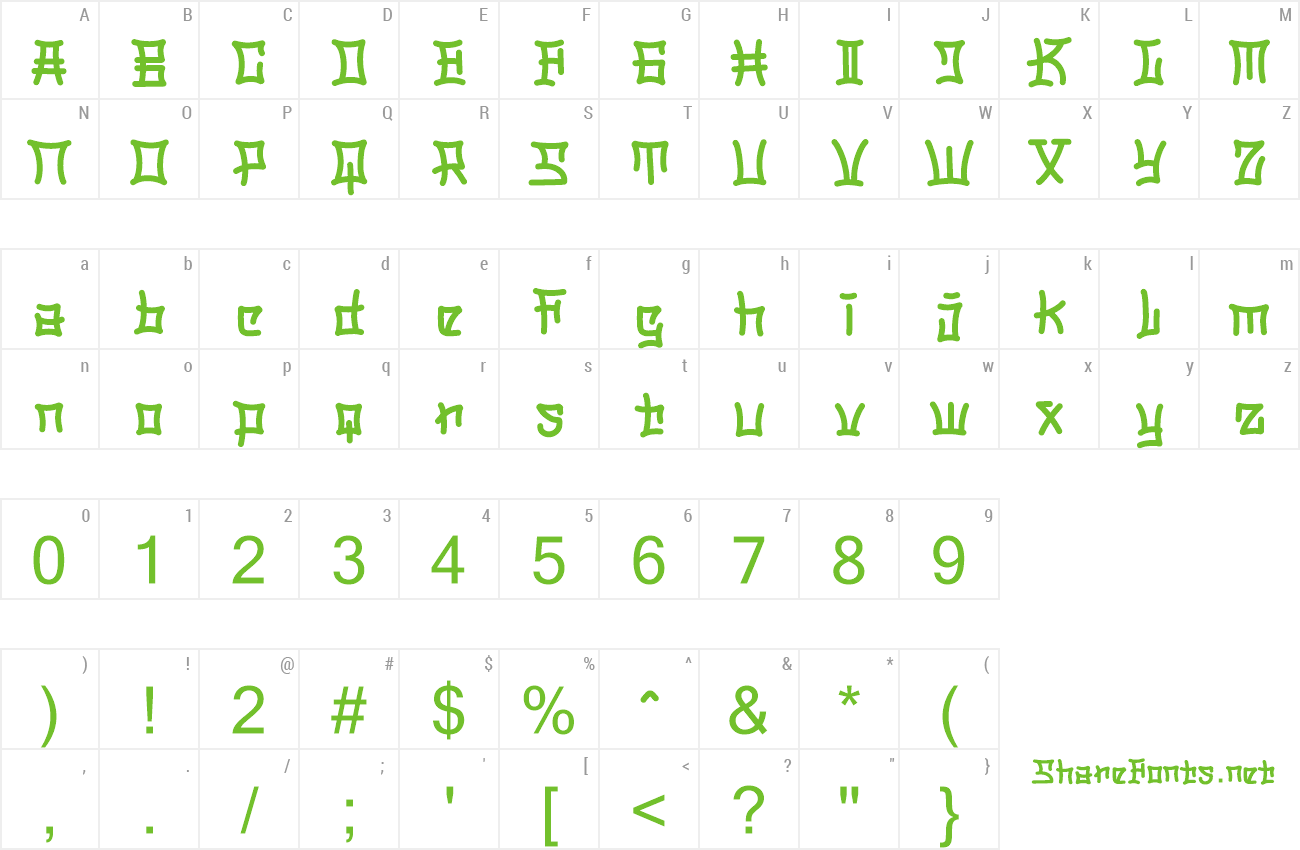 Font Beth Pao preview